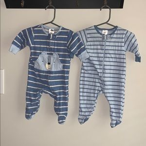 2 Gerber zippered sleepers